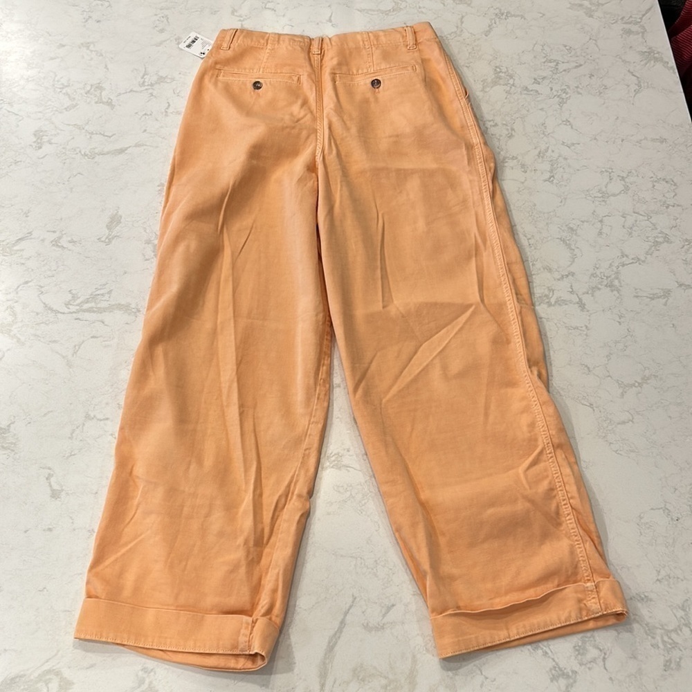 Free People Addy Chino Pants Size 4 Coral NWT - Picture 7 of 14